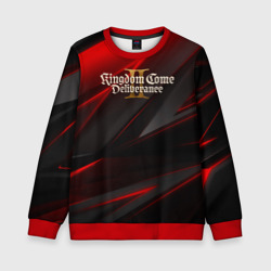Детский свитшот 3D Kingdom Come Deliverance 2 red black