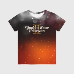 Детская футболка 3D Kingdom Come Deliverance 2  logo