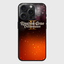Чехол силиконовый для Apple iPhone 15 Pro матовый Kingdom Come Deliverance 2  logo