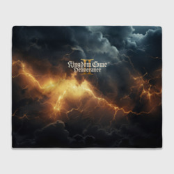 Плед 3D Kingdom Come Deliverance 2 лого на черном небе