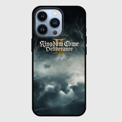Чехол для iPhone 13 Pro Kingdom Come Deliverance 2 мрачный фон