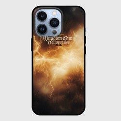Чехол для iPhone 13 Pro Kingdom Come Deliverance 2 желтые молнии