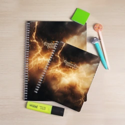 Тетрадь Kingdom Come Deliverance 2 желтые молнии - фото 2