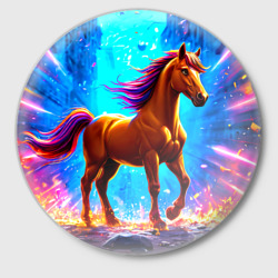 Значок Лошадь в ярких лучах