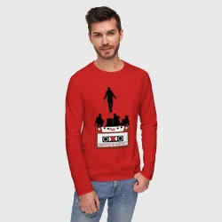 Мужской лонгслив хлопок Очень странные дела - Макс  - фото 2