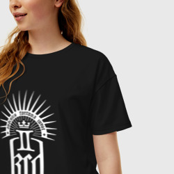 Женская футболка хлопок Oversize Kingdom come 2 - белый - фото 2