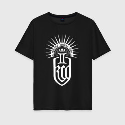 Женская футболка хлопок Oversize Kingdom come 2 - белый