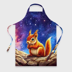 Фартук 3D Белочка в звездную ночь