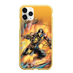Чехол для iPhone 11 Pro Max матовый Scorpion - Mortal Kombat
