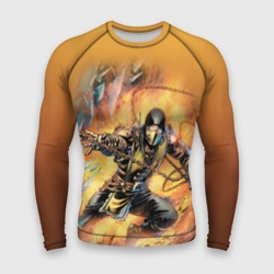 Мужской рашгард 3D Scorpion - Mortal Kombat