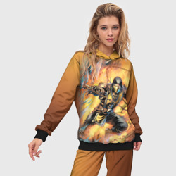 Женский костюм с толстовкой 3D Scorpion - Mortal Kombat - фото 2