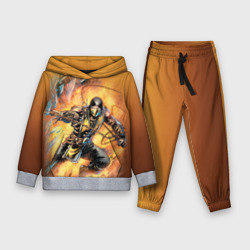 Детский костюм с толстовкой 3D Scorpion - Mortal Kombat