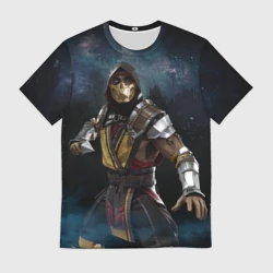 Мужская футболка 3D Mortal Kombat - Скорпион