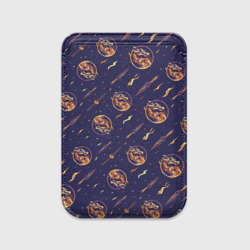 Картхолдер Magsafe магнитный Mortal Kombat logo pattern