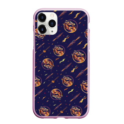 Чехол для iPhone 11 Pro Max матовый Mortal Kombat logo pattern