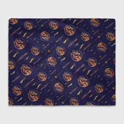 Плед 3D Mortal Kombat logo pattern