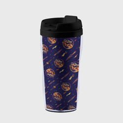 Термокружка-непроливайка Mortal Kombat logo pattern