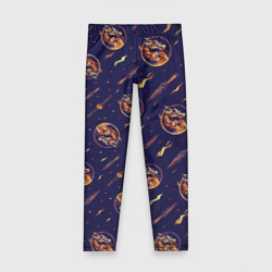 Детские леггинсы 3D Mortal Kombat logo pattern