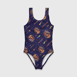 Детский купальник 3D Mortal Kombat logo pattern - фото 2