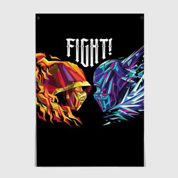 Постер Саб-Зиро и Скорпион - Mortal Kombat