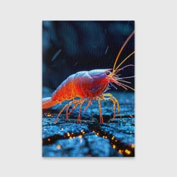 Обложка для паспорта матовая кожа Креветка на дне