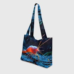 Пляжная сумка 3D Креветка на дне - фото 2