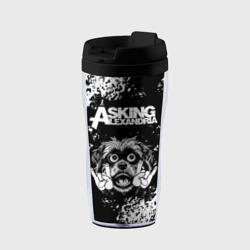 Термокружка-непроливайка Asking Alexandria рок пес