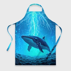 Фартук 3D Кит и удар молнии