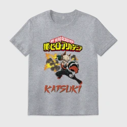Мужская футболка хлопок Моя геройская академия Кацуки