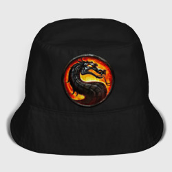 Детская панама хлопок Mortal kombat dragon logo