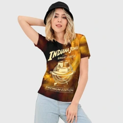 Женская футболка 3D Slim  Indiana Jones and the Great Circle - фото 2