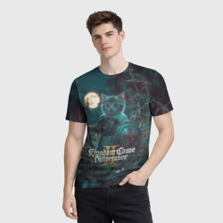 Мужская футболка 3D Kingdom Come Deliverance 2 котенок рыцарь - фото 2