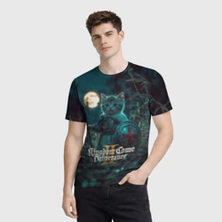 Мужская футболка 3D Kingdom Come Deliverance 2 котенок рыцарь - фото 2