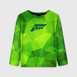 Детский лонгслив 3D Forza Horizon green poly