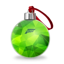 Ёлочный шар Forza Horizon green poly