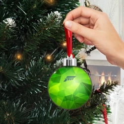 Ёлочный шар Forza Horizon green poly - фото 2