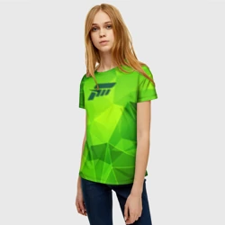 Женская футболка 3D Forza Horizon green poly - фото 2