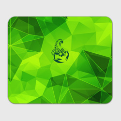 Прямоугольный коврик для мышки Scorpions green poly
