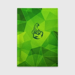 Обложка для автодокументов Scorpions green poly