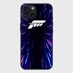 Чехол силиконовый для Apple iPhone 15 матовый Forza Horizon neon energy