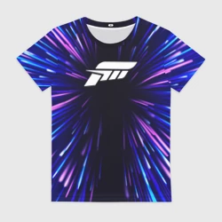 Женская футболка 3D Forza Horizon neon energy