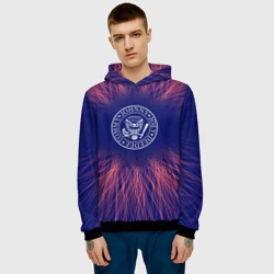 Мужская толстовка 3D Ramones red energy - фото 2