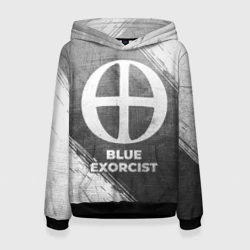 Женская толстовка 3D Blue Exorcist - grey gradient
