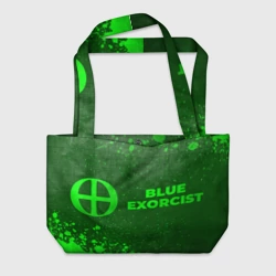Пляжная сумка 3D Blue Exorcist - green gradient по-горизонтали