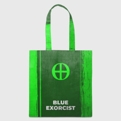 Шоппер 3D Blue Exorcist - green gradient по-центру