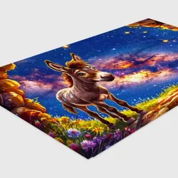 Холст прямоугольный Ослик и звездное небо - фото 2