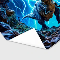 Бумага для упаковки 3D Тираннозавр и молния - фото 2