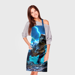 Фартук 3D Тираннозавр и молния - фото 2