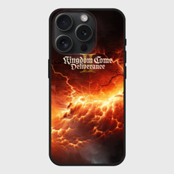 Чехол силиконовый для Apple iPhone 15 Pro матовый Kingdom Come Deliverance 2 logo