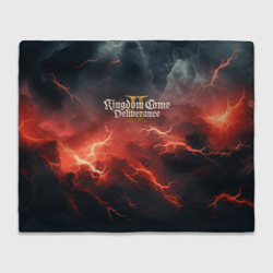 Плед 3D Kingdom Come Deliverance 2 красное небо